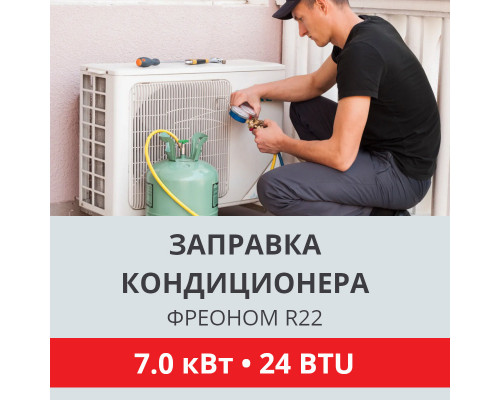 Заправка кондиционера Toshiba фреоном R22 до 7.0 кВт (24 BTU)
